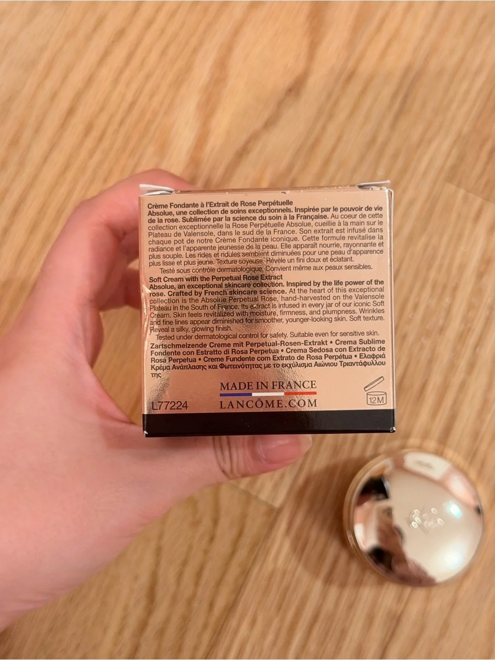 Lancôme Absolue Soft Cream in Metallic Gold Packaging